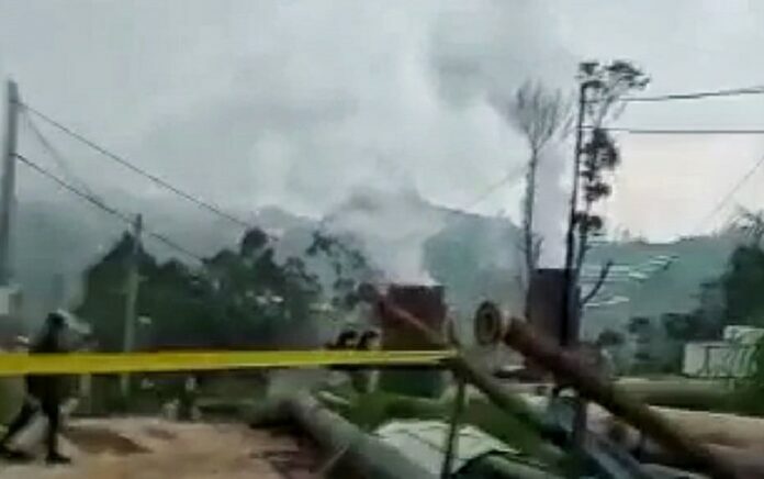 Ledakan Sumur PLTP Geo Dipa di Dieng. (Foto: Tangkap Layar)