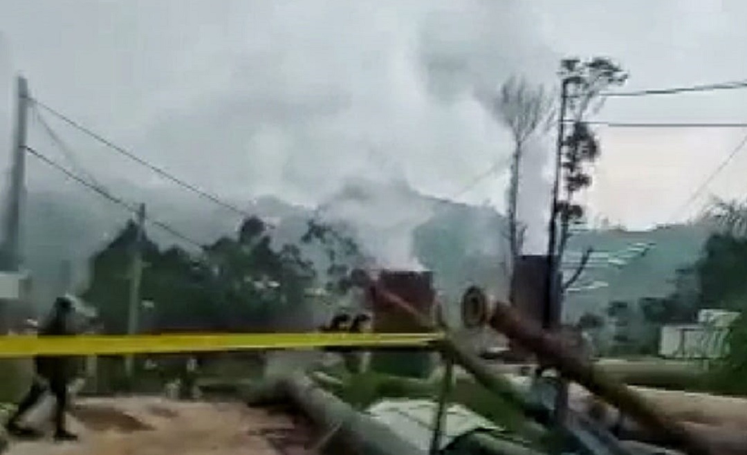 Ledakan Sumur PLTP Geo Dipa di Dieng. (Foto: Tangkap Layar)