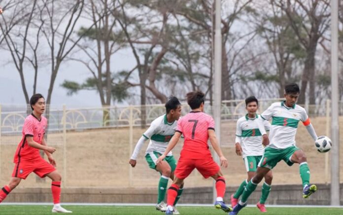 Timnas Indonesia unggul 2-1 dari Daegu University (foto: dok. PSSI)