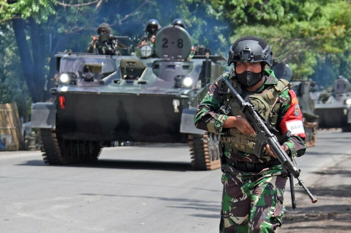 TNI AD Gelar Latihan Tempur Kota di Yogyakarta