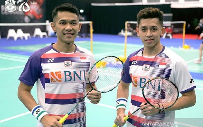 Fajar/Rian Tembus Perempatfinal Korea Open 2022 (foto: Antara)