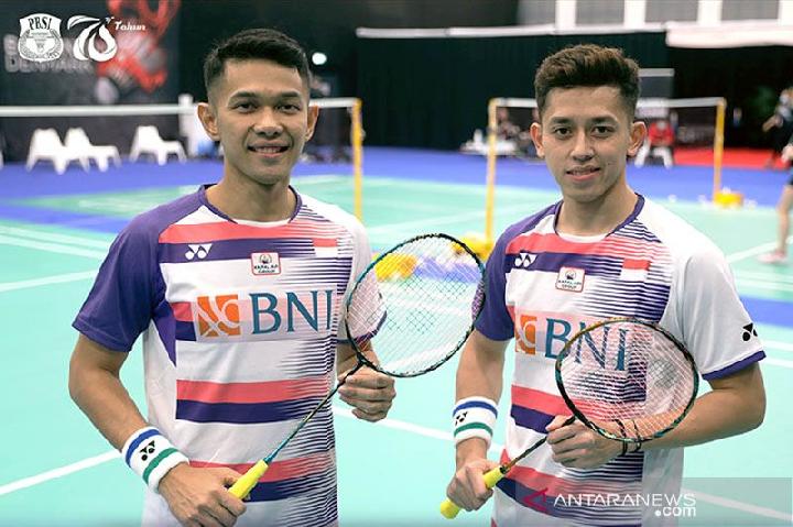 Fajar/Rian Tembus Perempatfinal Korea Open 2022 (foto: Antara)