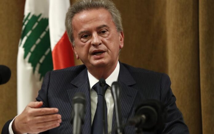 Riad Salameh, the governor of Lebanon's Central Bank, speaks during a press conference, in Beirut, Lebanon, Nov. 11, 2019. Photo: AP Photo/Hussein Malla.