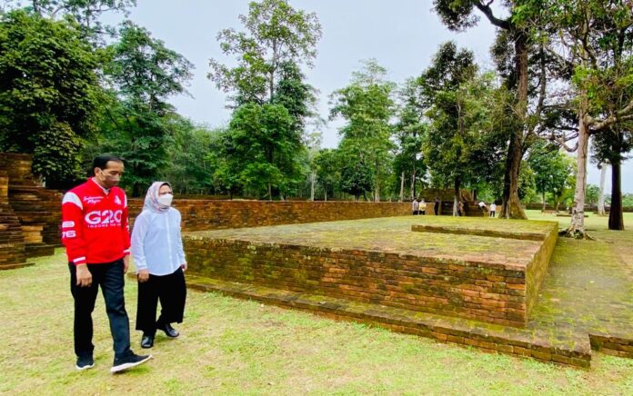 Presiden Jokowi Instruksikan Lanjutkan Restorasi Candi Muaro Jambi