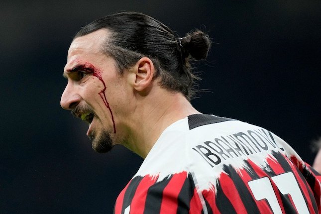 Lini depan AC Milan, Zlatan Ibrahimovic (AP Photo)