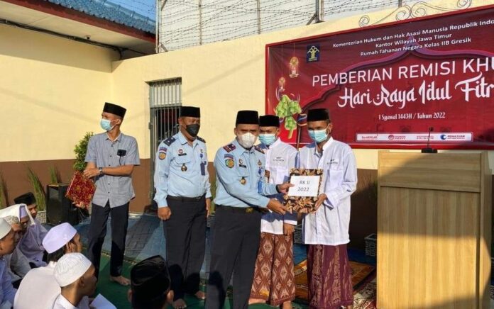 310 Napi di Gresik Terima Remisi Idul Fitri, 2 Orang Langsung Bebas