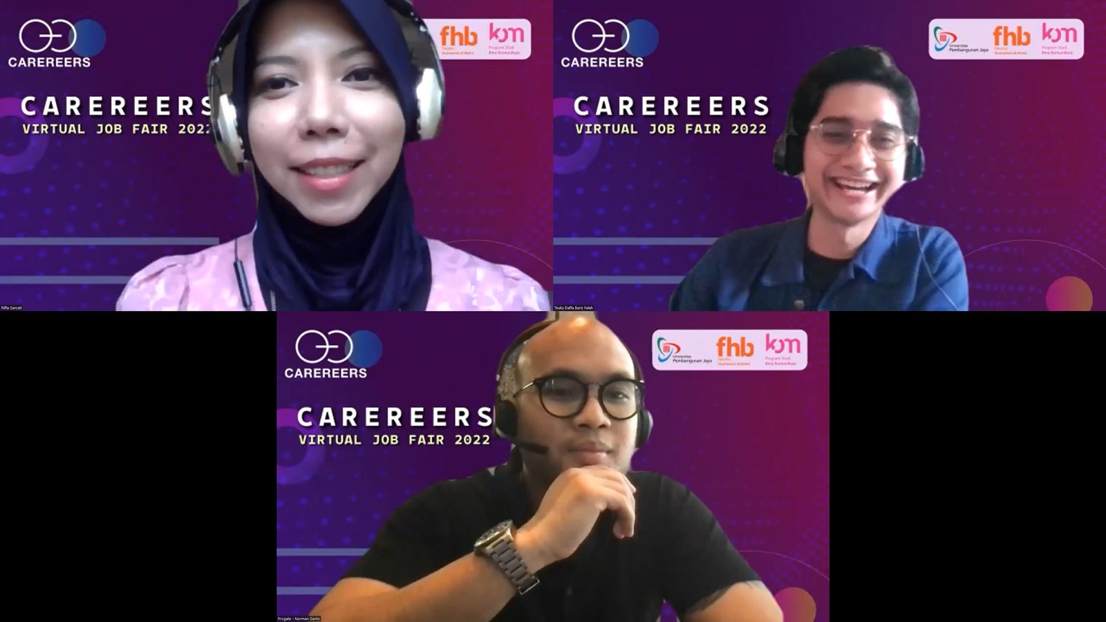 Carereers Virtual Job Fair 2022 UPJ Sukses Menarik Para Job Seeker