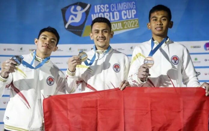 Indonesia Sapu Bersih Podium Piala Dunia Panjat Tebing 2022 di Seoul