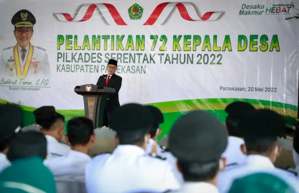 Bupati Pamekasan Resmi Lantik 72 Kades Periode 2022-2028