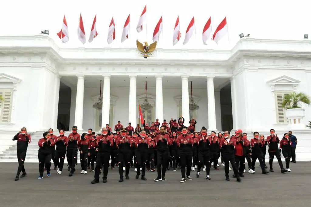 Lepas Kontingen ke SEA Games Vietnam, Presiden Jokowi Berharap Indonesia Raih Peringkat Lebih Baik
