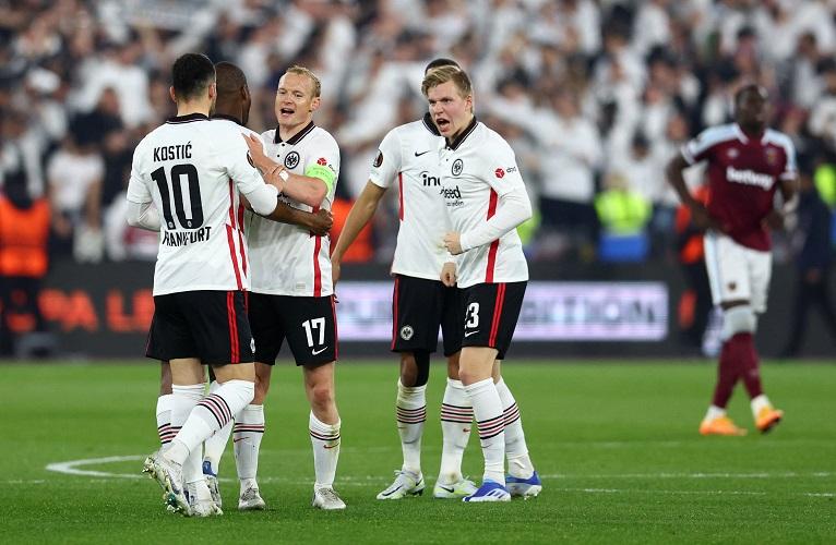 Eintracht Frankfurt menang agregat 3-1 dari West Ham (AP Photo)