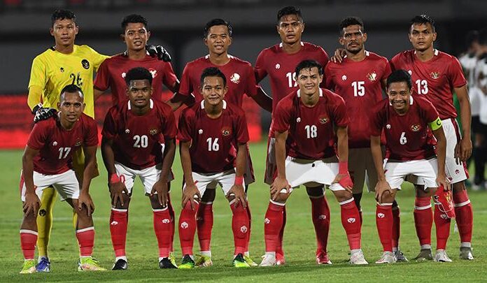 Timnas Indonesia saat menajalani kualifikasi Piala Asia 2022 (AP Photo)
