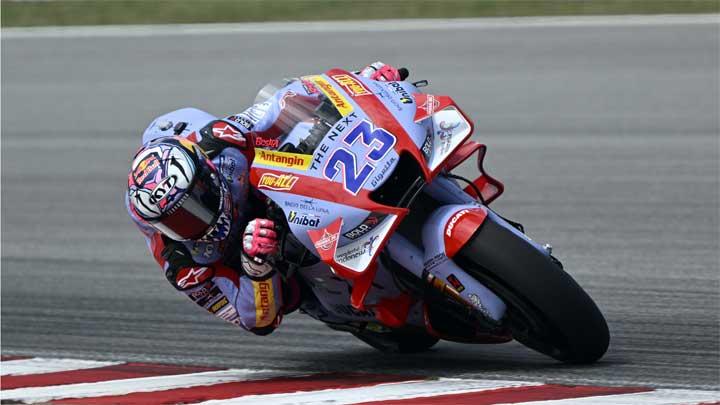 Pembalap Gresini Ducati, Enea Bastianini (AP Photo)