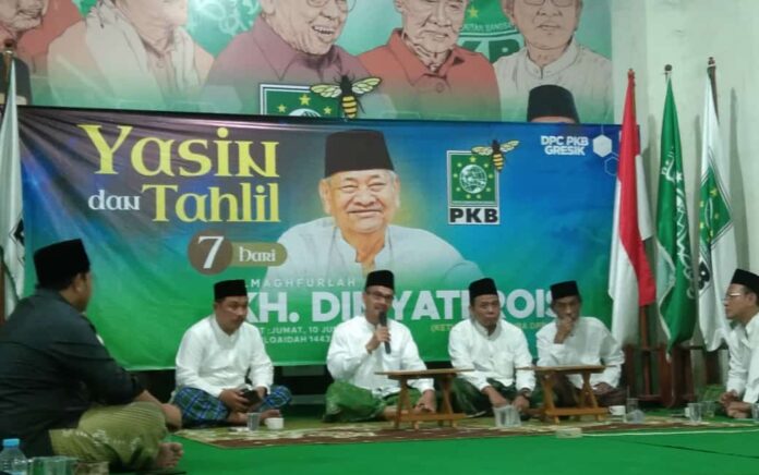 PKB Gresik Gelar Tahlil 7 Hari Wafatnya Mustasyar PBNU KH Dimyati Rois