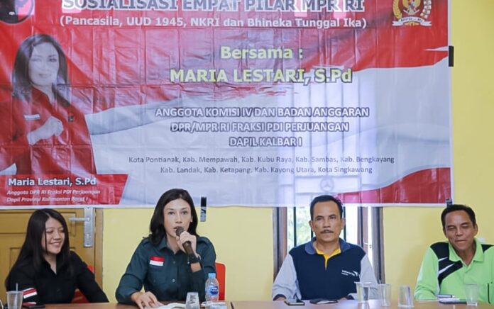 Maria Lestari Tekankan Semangat Gotong Royong di Desa Pancaroba