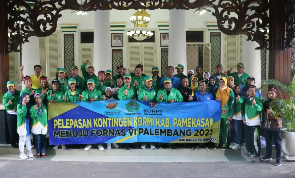 Wabup Pamekasan Lepas Kontingen KORMI ke FORNAS VI Palembang