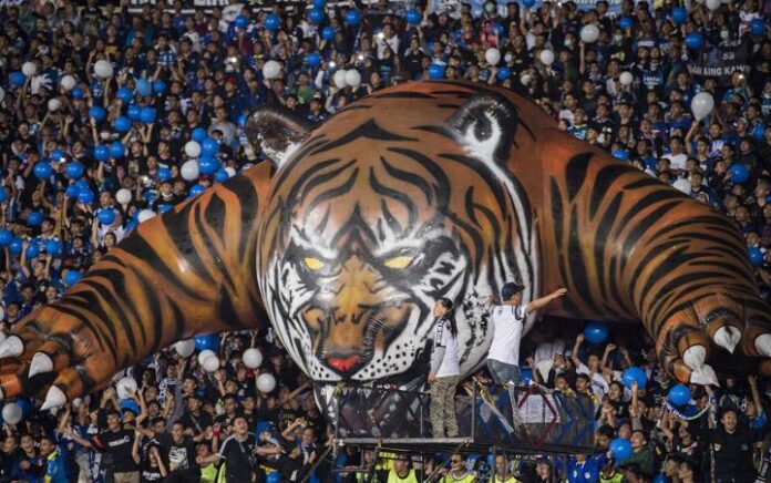 Bobotoh, julukan suporter Persib Bandung (AP Photo)