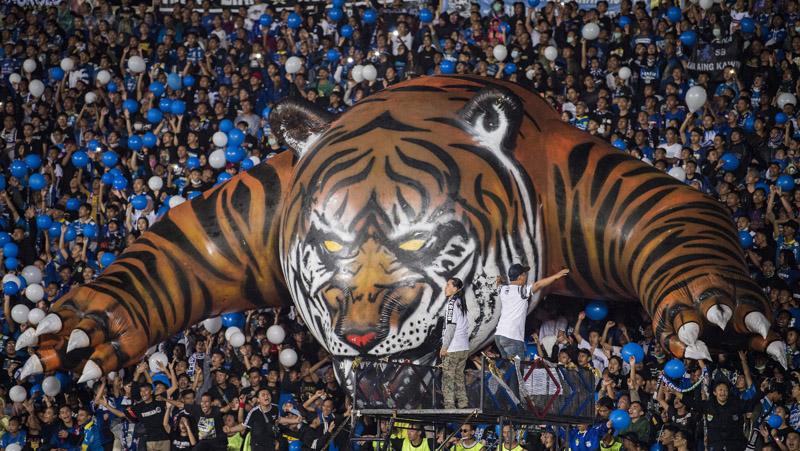 Bobotoh, julukan suporter Persib Bandung (AP Photo)