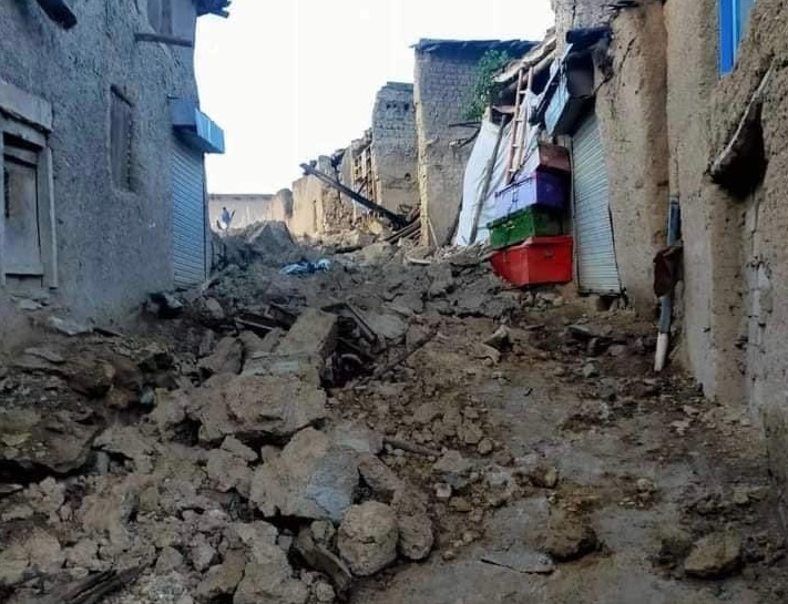 Kondisi setelah gempa Afghanista pada Rabu, 22 Juni 2022. Foto: AST HQ.