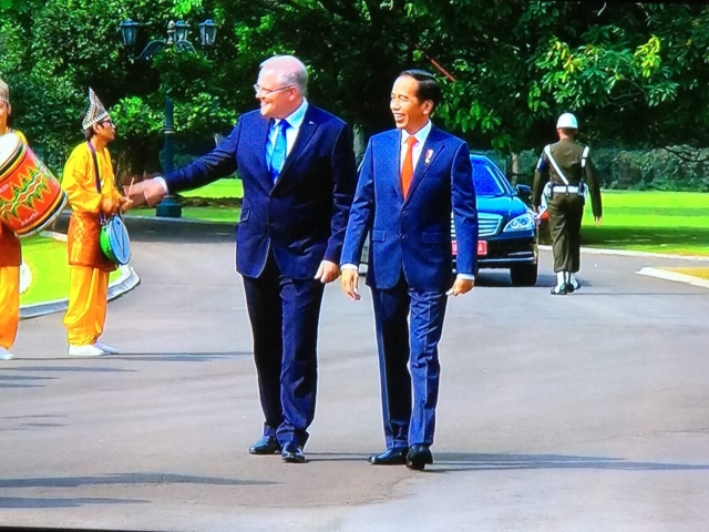 Presiden Jokowi Terima Kunjungan PM Australia di Istana Bogor