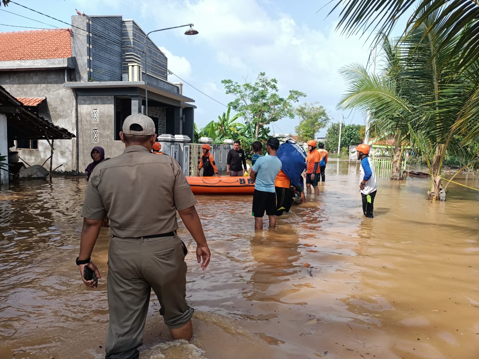 Gresik Utara Diguyur Hujan Lebat, Sejumlah Desa Terendam Banjir