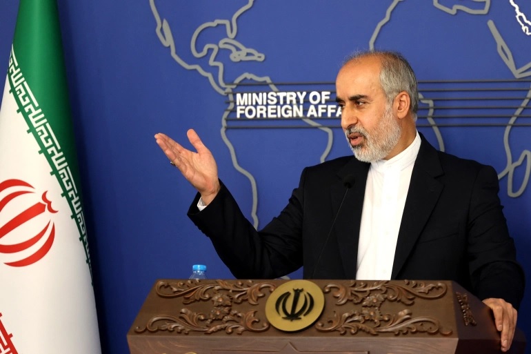 Juru Bicara Kementerian Luar Negeri Iran Nasser Kanani. Foto: File: Atta Kenare/AFP.