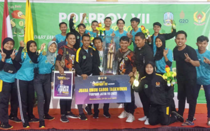 Porprov Jatim 2022; Borong Emas, Taekwondo Pamekasan Juara Umum