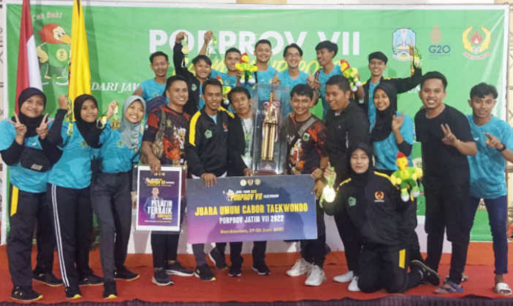 Porprov Jatim 2022; Borong Emas, Taekwondo Pamekasan Juara Umum