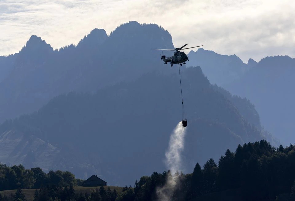 Tentara Swiss Angkut Air untuk Hewan yang Kehausan di Padang Alpen