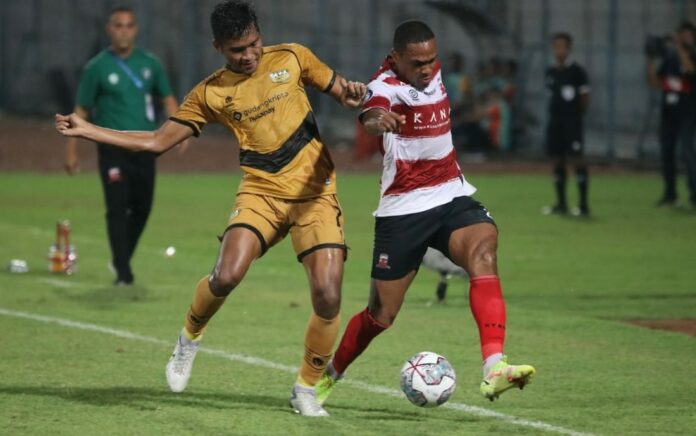 Menang dari Dewa United, Madura United Tetap di Puncak Klasemen