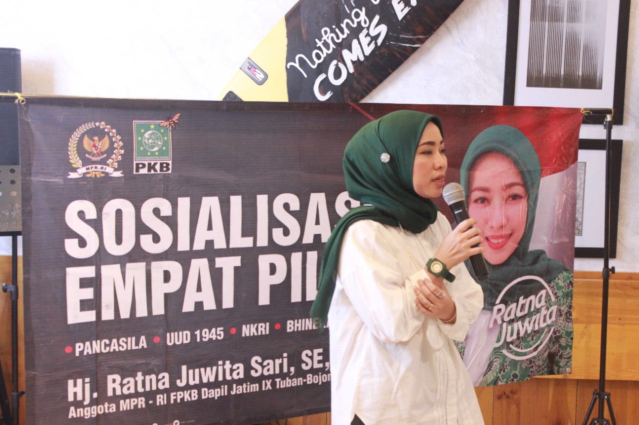 Gelar Sosialisasi Empat Pilar, Ratna Juwita Serap Aspirasi dari Pemuda di Tuban