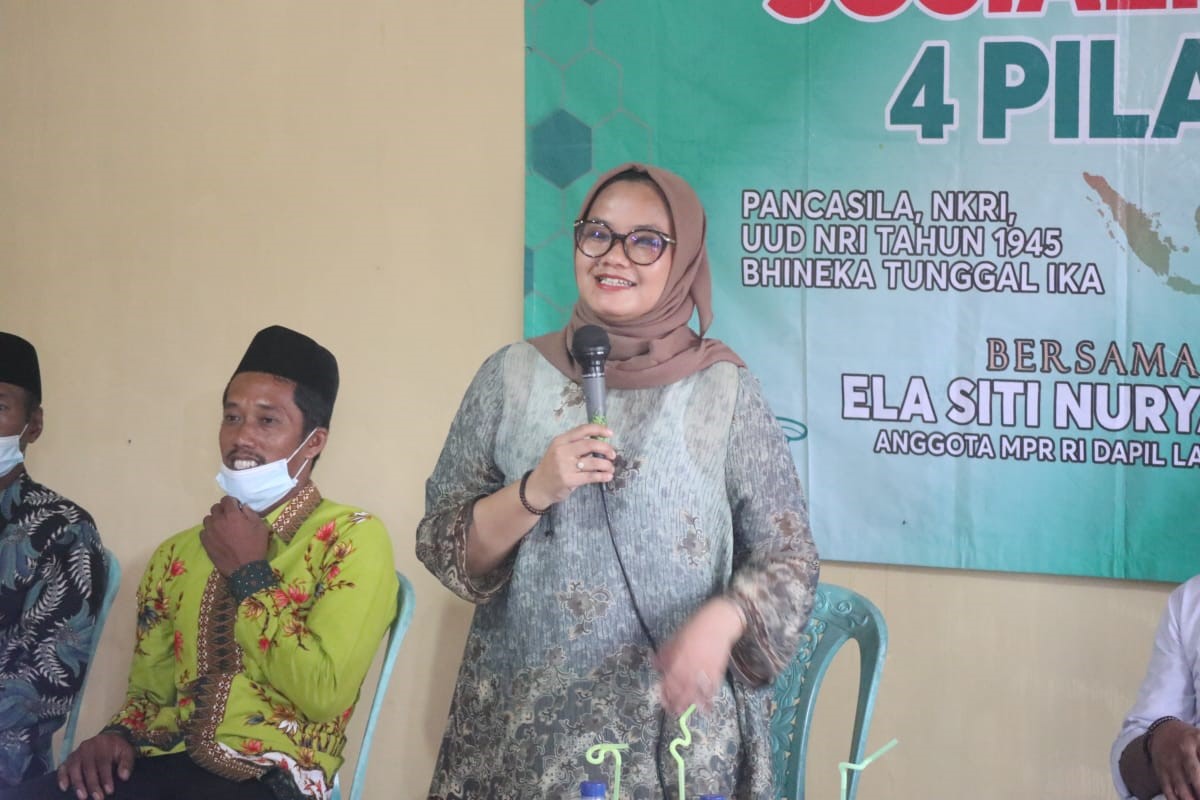 Sosialisasi Empat Pilar Kebangsaan, Ella Siti Nuryamah: Jaga Kesatuan dengan Kebhinnekaan.