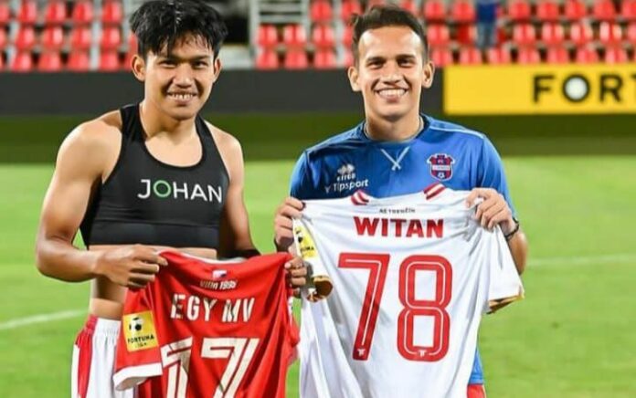 Witan dan Egy menjadi pemain Indonesia yang berkompetisi di Liga 1 Slovakia (istimewa)