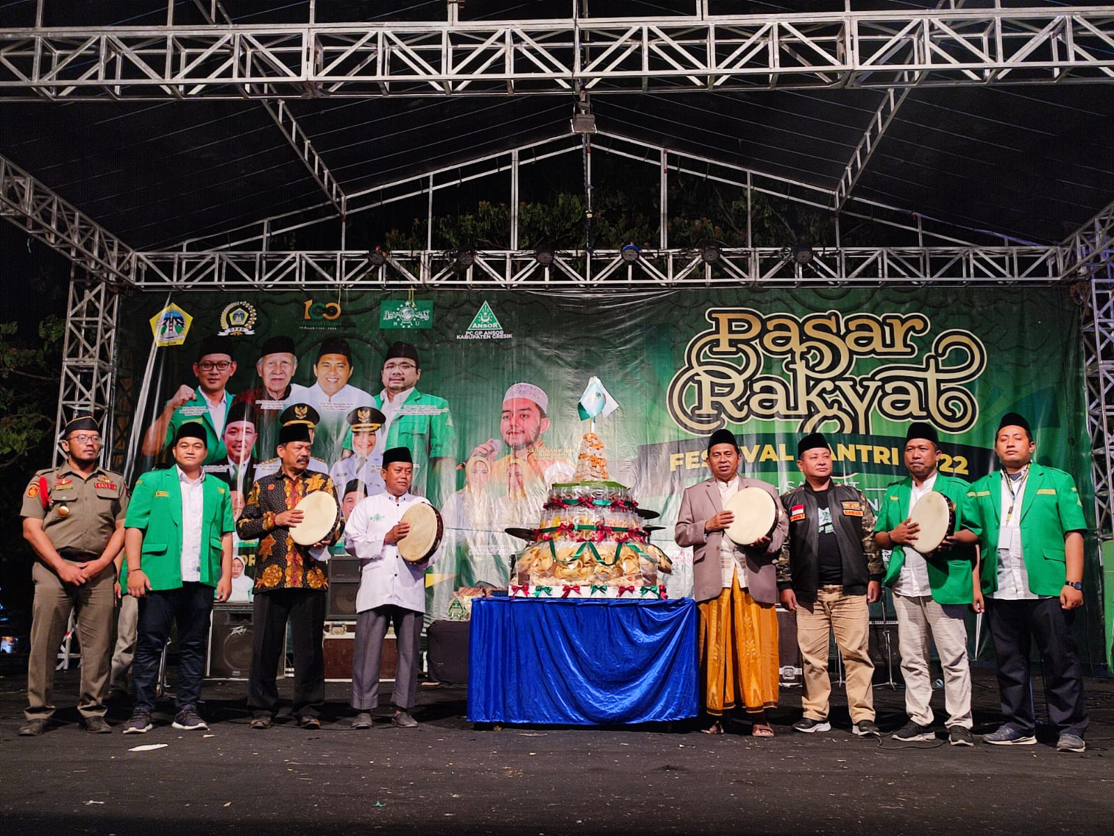 Gairahkan Ekonomi Lokal, GP Ansor Gresik Buka Pasar Rakyat dan Festival Santri 2022