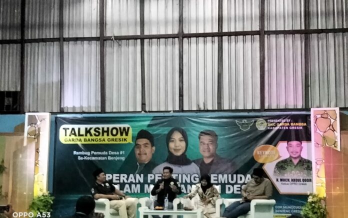 Talkshow Garda Bangsa Gresik, Ajak Pemuda Berperan Membangun Desa