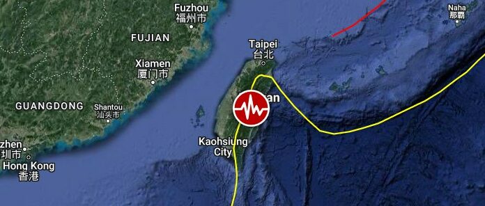 Gempa Kuat Landa Wilayah Tenggara Taiwan