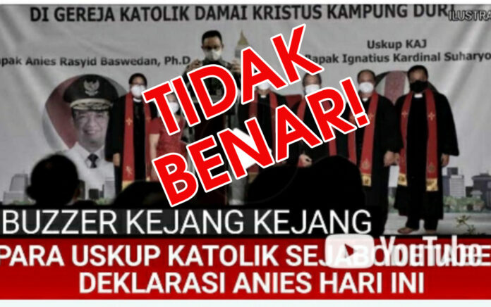 Keuskupan Agung Jakarta Bantah Dukung Anies Presiden