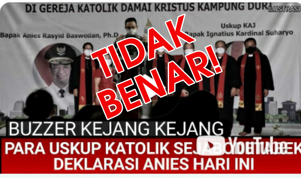 Keuskupan Agung Jakarta Bantah Dukung Anies Presiden