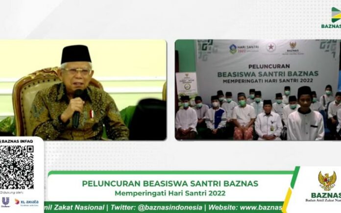 Wapres Resmikan Peluncurkan Beasiswa Santri Baznas