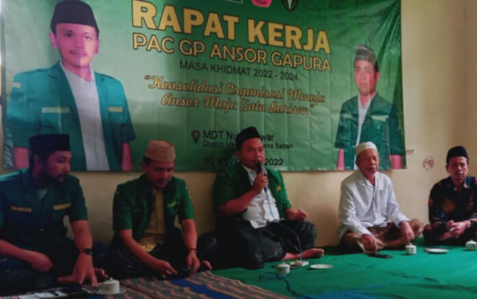 Gelar Raker, PAC Ansor Gapura Susun Program Unggulan 'Ngaji Kitab'