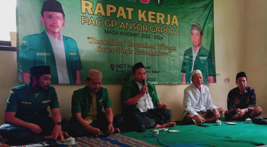 Gelar Raker, PAC Ansor Gapura Susun Program Unggulan 'Ngaji Kitab'