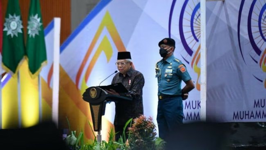 Wapres Ma'ruf Pesan Muhammadiyah Tak Terkoyak Pemilu 2024