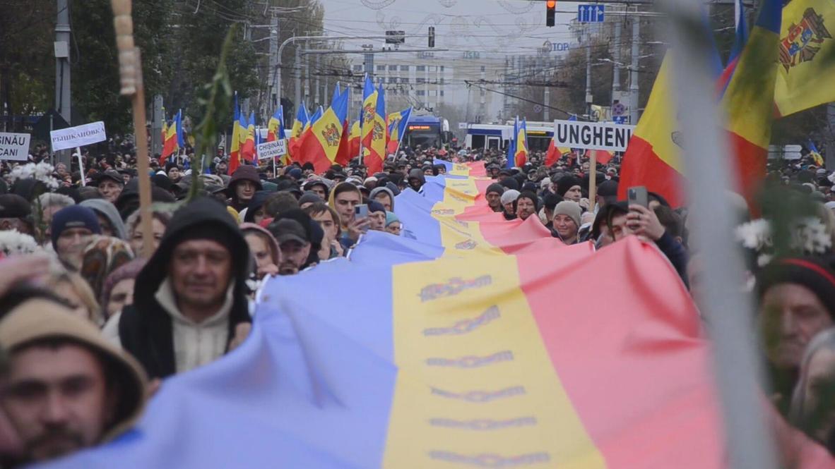 Pendukung Oposisi Partai Komunis Moldova Gelar Protes Tolak Kenaikan Tarif Listrik