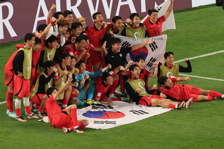 Timnas Korea Selatan lolos babak 16 besar Piala Dunia 2022