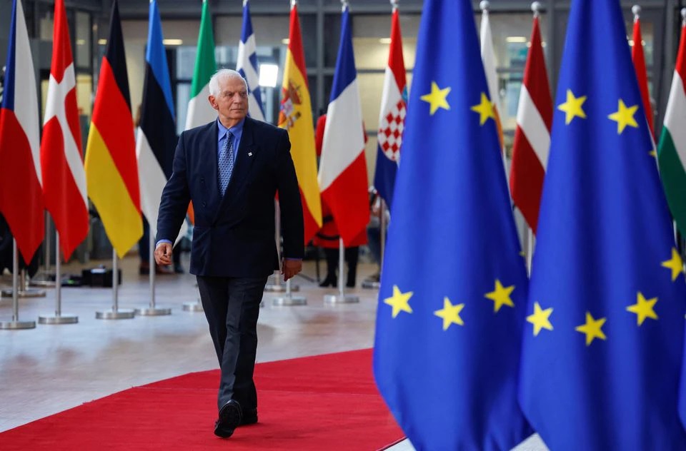 Kepala Kebijakan Luar Negeri Uni Eropa Josep Borrell menghadiri KTT para pemimpin Uni Eropa di Brussels, Belgia 20 Oktober 2022. Foto: Reuters/Piroschka van de Wouw.