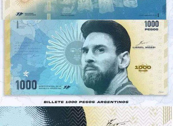 Apresiasi, Pemerintah Argentina Cetak Uang dengan Gambar Lionel Messi?