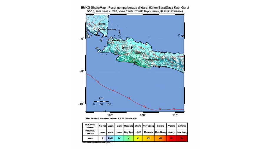 Gempa M6.4 Guncang Garut Jawa Barat