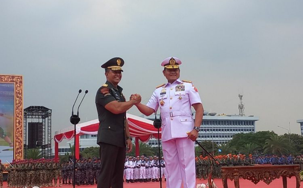 Jenderal Andika dan Laksamana Yudo Teken Serah Terima Jabatan Panglima TNI