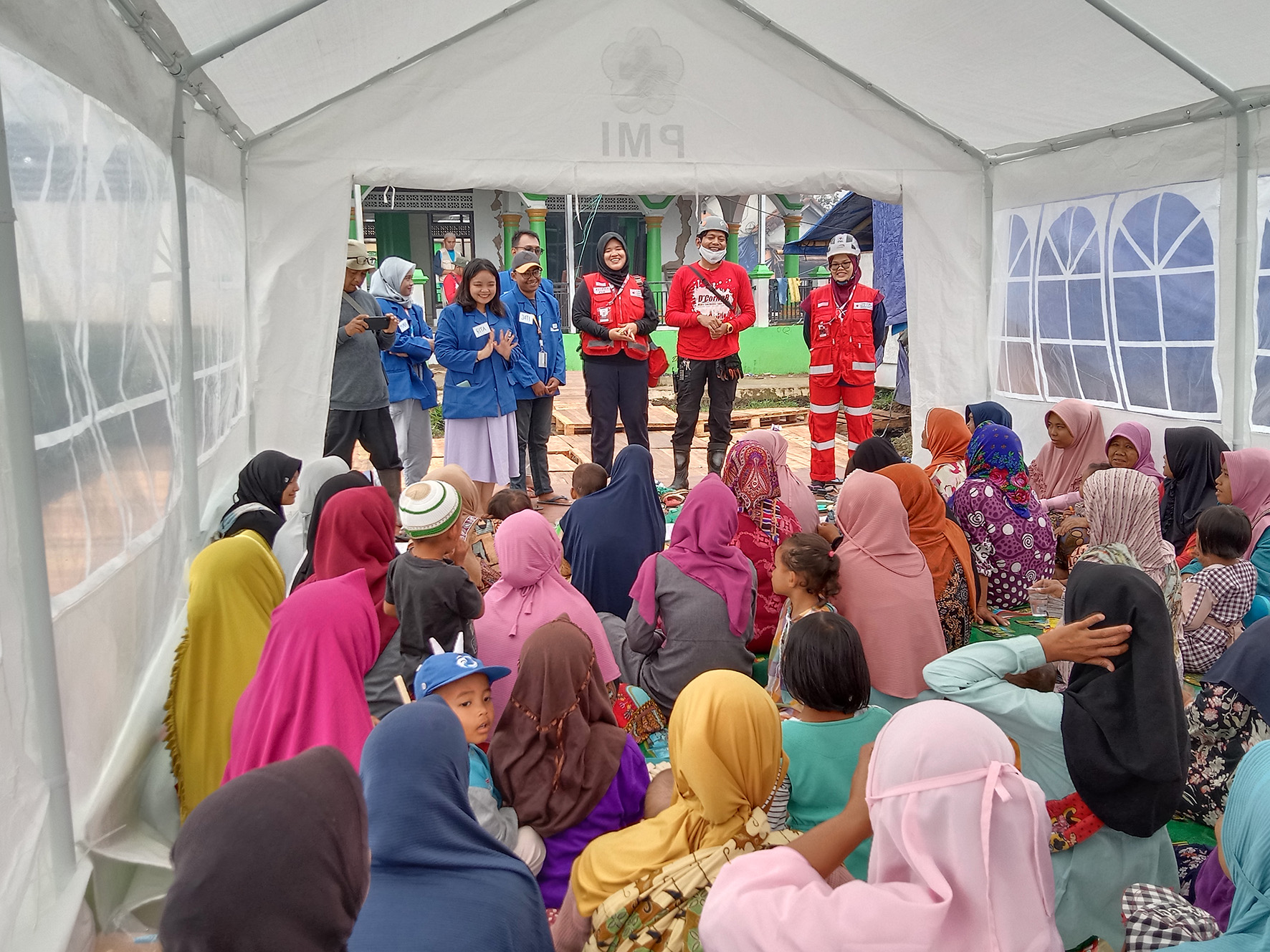 Mahasiswa Universitas Paramadina Berikan Dukungan Psikososial Penyintas Gempa di Cianjur