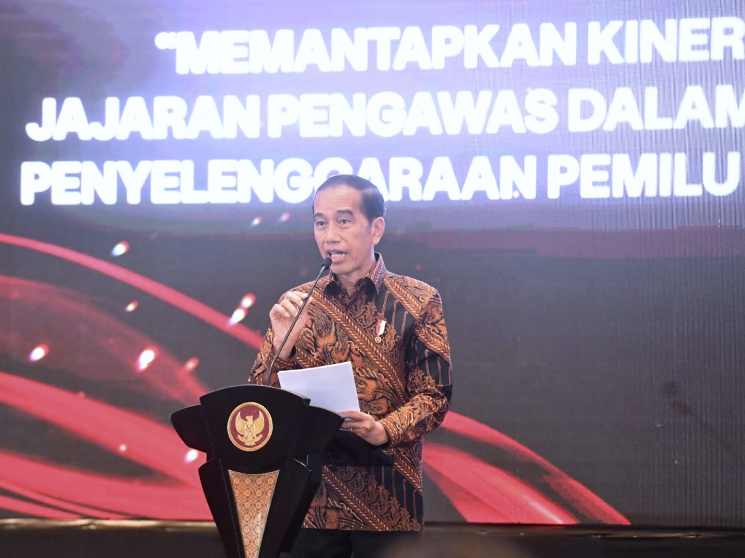 Empat Arahan Presiden Jokowi pada Bawaslu